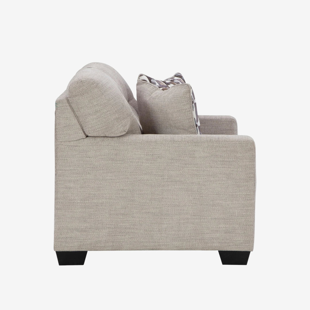 3100435 Mahoney Loveseat In Fabric Upholstery - Pebble  | Signature Design By Ashley