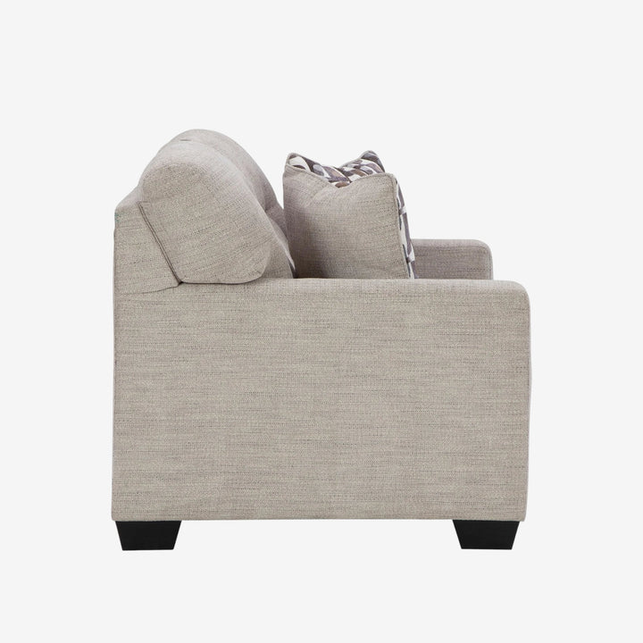 3100435 Mahoney Loveseat In Fabric Upholstery - Pebble  | Signature Design By Ashley