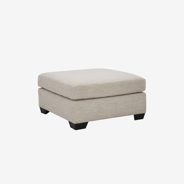 3100408 Mahoney Accent Ottoman In Fabric Upholstery - Pebble | Signature Design By Ashley