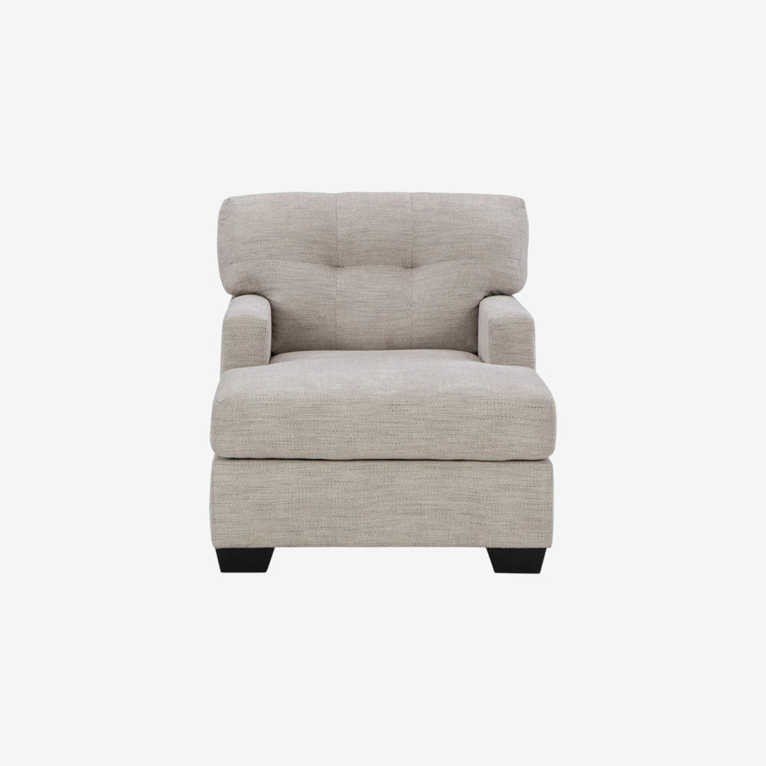 3100415 Mahoney Chaise In Fabric Upholstery - Pebble | Signature Design By Ashley