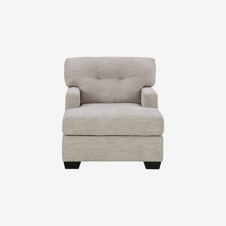 3100415 Mahoney Chaise In Fabric Upholstery - Pebble | Signature Design By Ashley