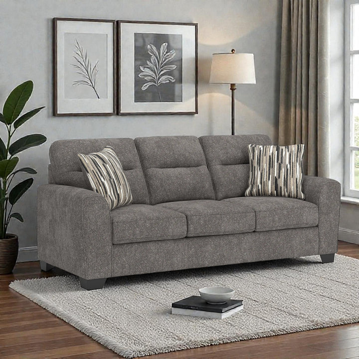 3130538 Olten Stationary Sofa In Fabric Upholstery - Graphite | Benchcraft By Ashley