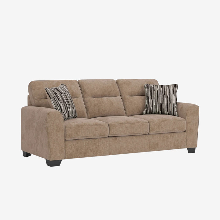 3130438 Olten Stationary Sofa In Fabric Upholstery - Mocha | Benchcraft By Ashley
