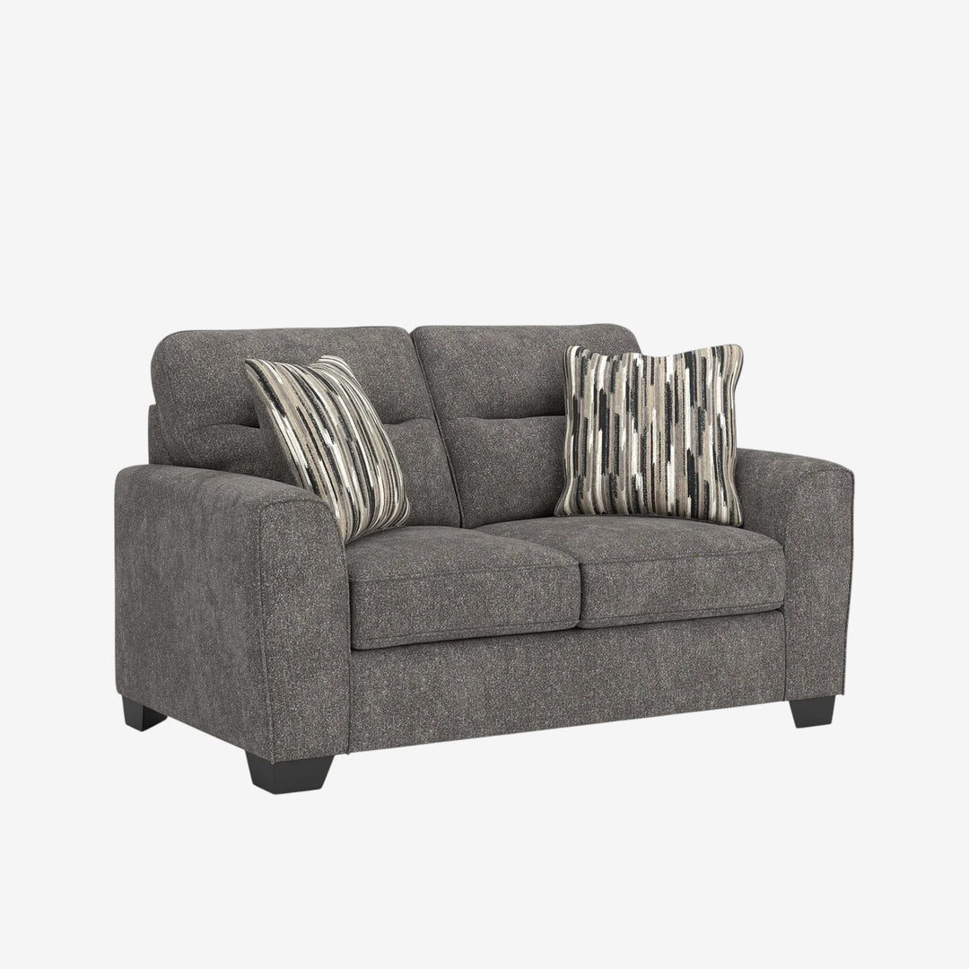 3130535 Olten Loveseat In Fabric Upholstery - Graphite | Benchcraft By Ashley
