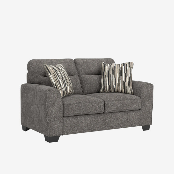 3130535 Olten Loveseat In Fabric Upholstery - Graphite | Benchcraft By Ashley
