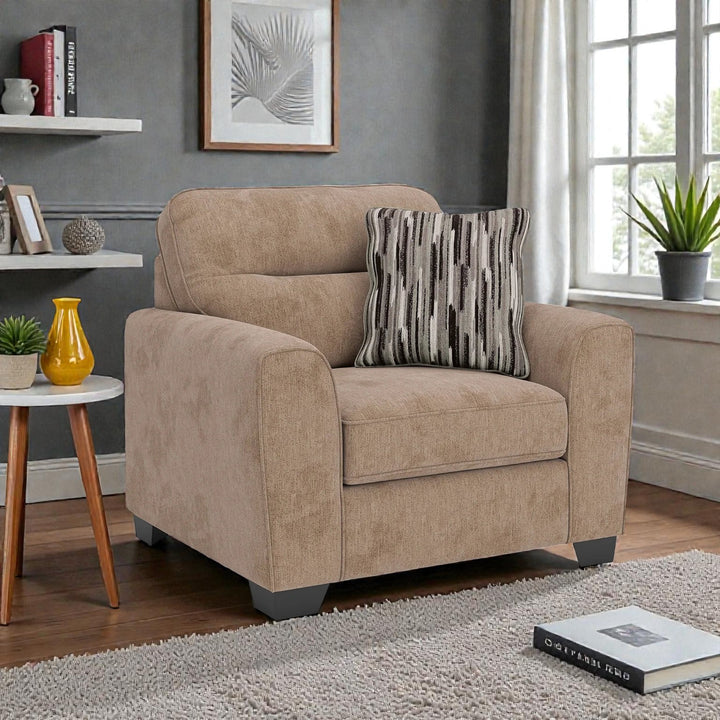 3130423 Olten Oversized Armchair In Fabric Upholstery - Mocha | Benchcraft By Ashley