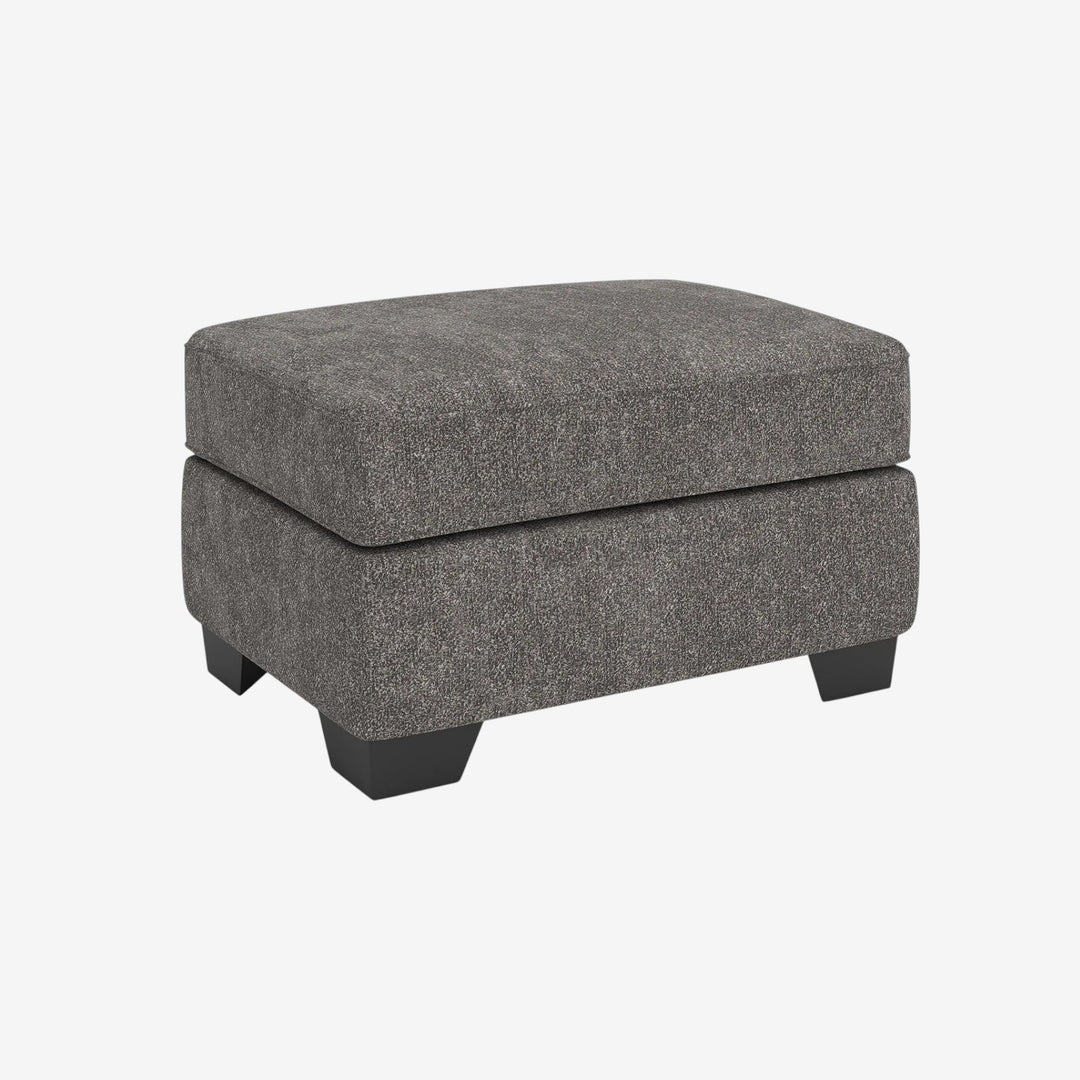 3130514 Olten Accent Ottoman In Fabric Upholstery - Graphite | Benchcraft By Ashley
