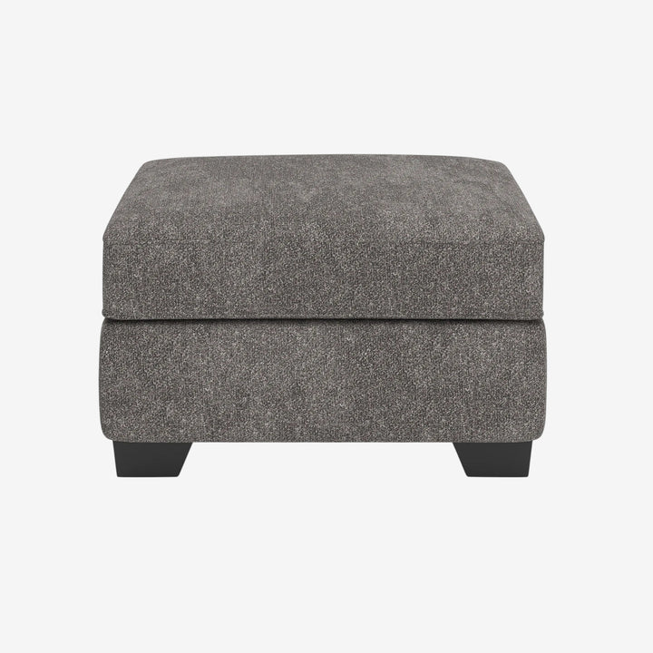 3130514 Olten Accent Ottoman In Fabric Upholstery - Graphite | Benchcraft By Ashley