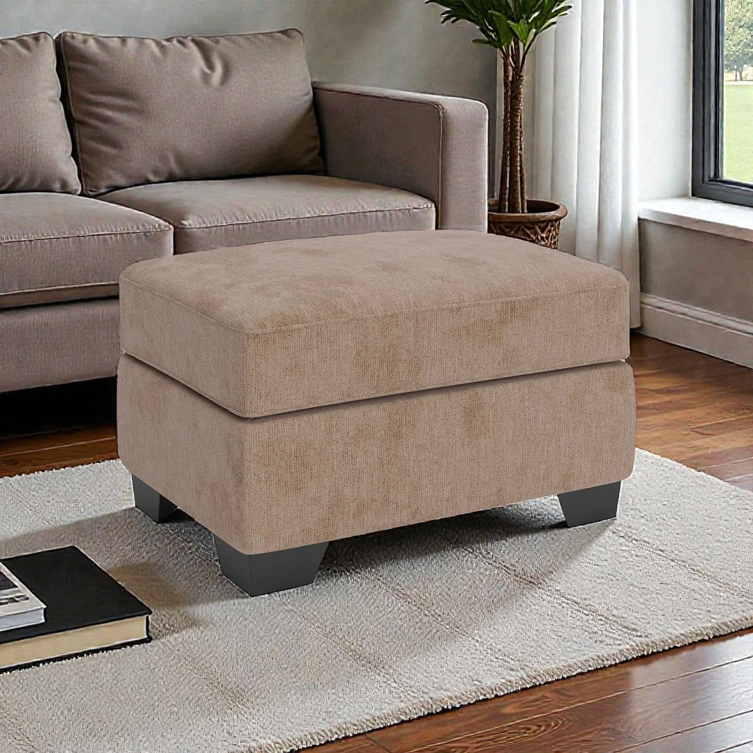 3130414 Olten Accent Ottoman In Fabric Upholstery - Mocha | Benchcraft By Ashley