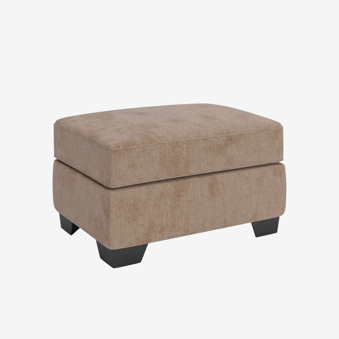 3130414 Olten Accent Ottoman In Fabric Upholstery - Mocha | Benchcraft By Ashley