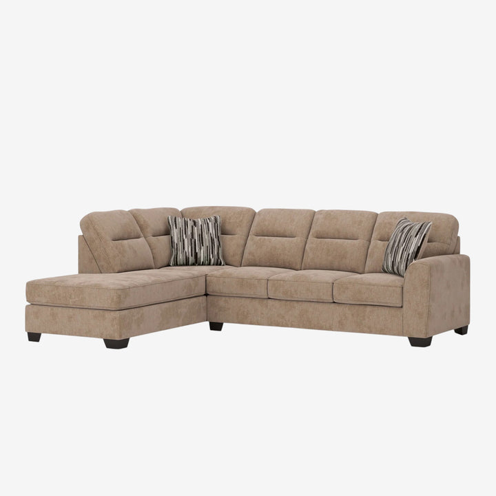 Olten 2-Piece Sectional Sofa In Fabric Upholstery - Mocha | Benchcraft By Ashley