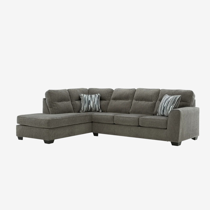 Olten 2-Piece Sectional Sofa In Fabric Upholstery - Graphite | Benchcraft By Ashley
