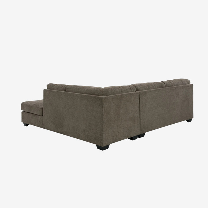 Mahoney 2-Piece Sectional Sofa In Fabric Upholstery - Chocolate | Signature Design By Ashley