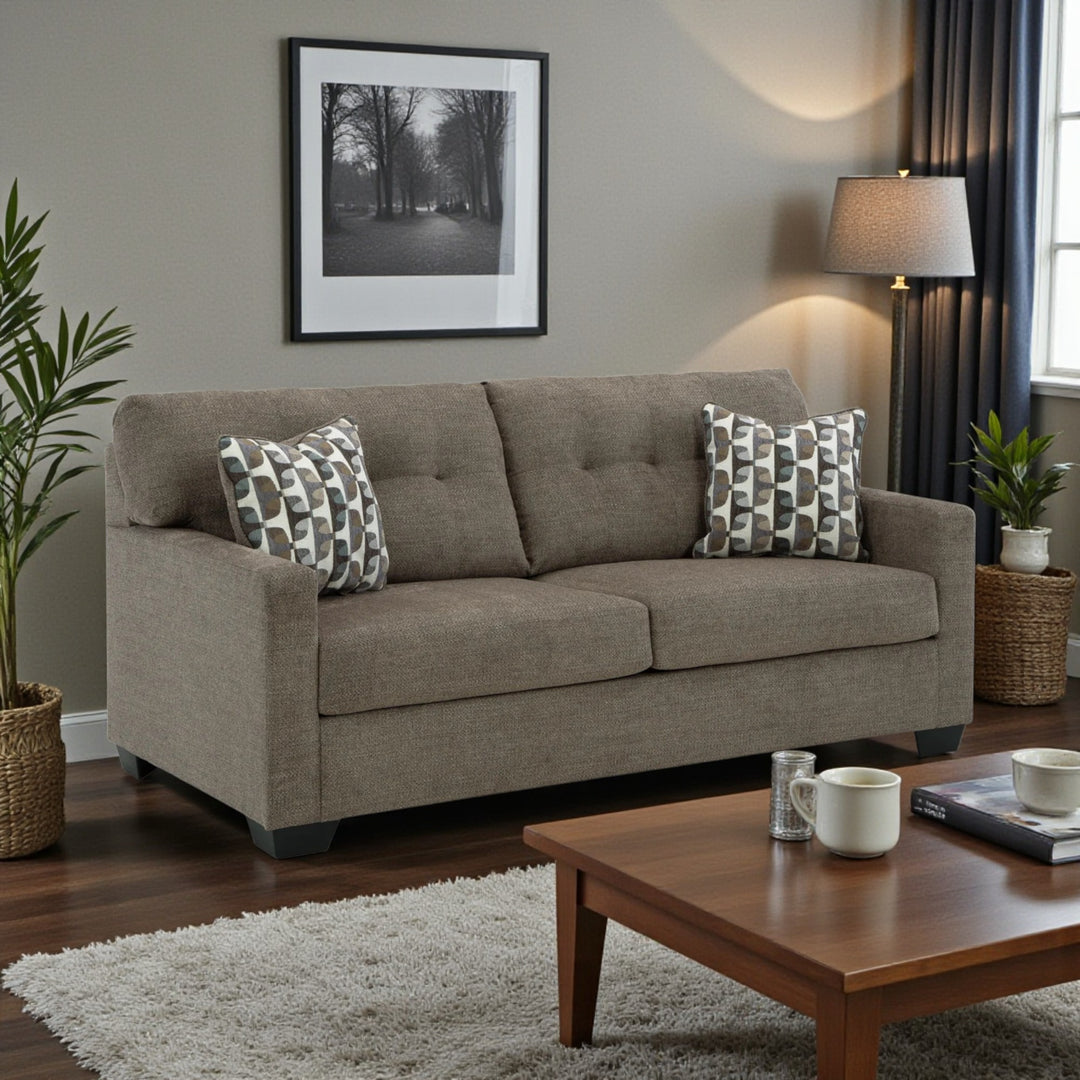 3100538 Mahoney Sofa In Fabric Upholstery - Chocolate | Signature Design By Ashley