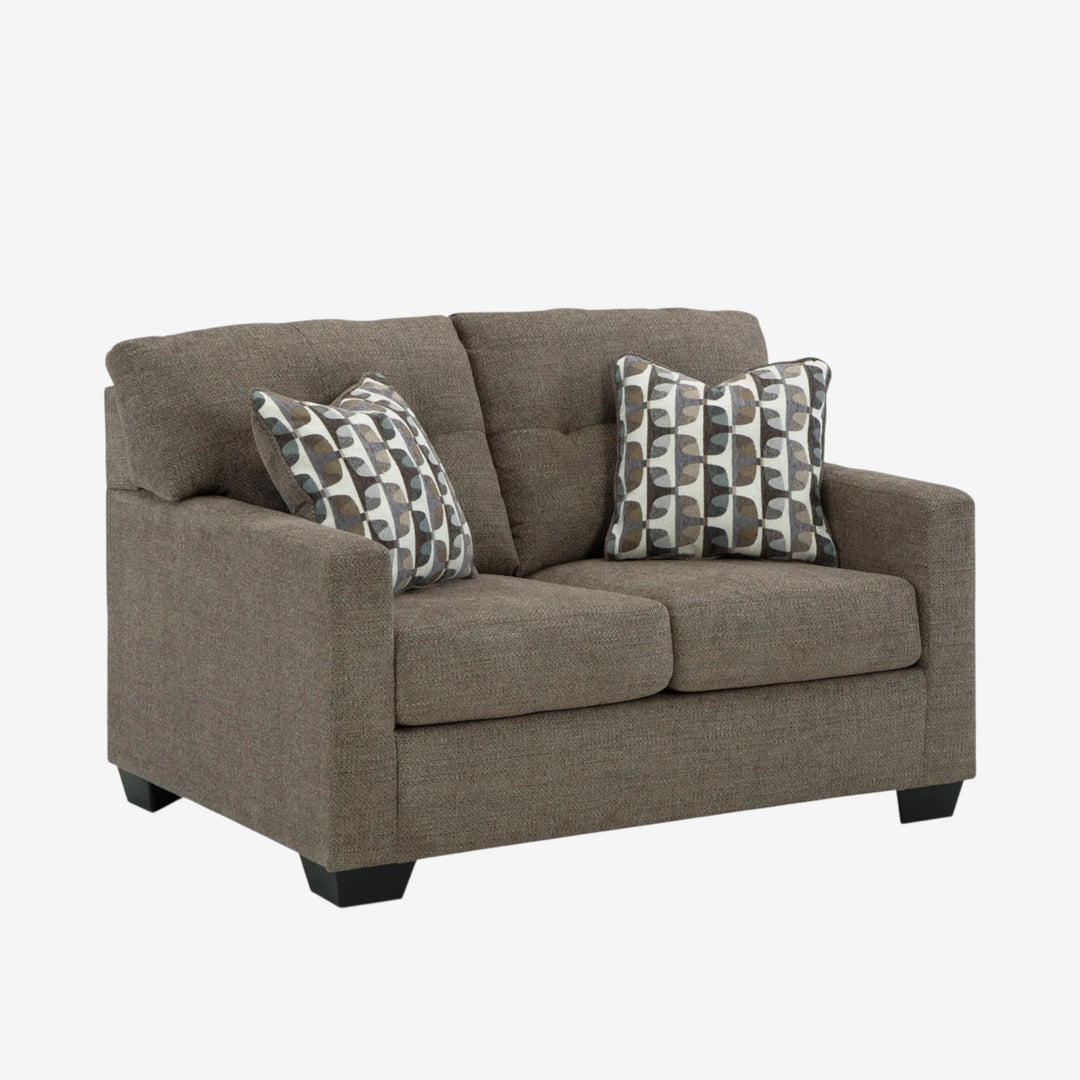 3100535 Mahoney Loveseat In Fabric Upholstery - Chocolate  | Signature Design By Ashley