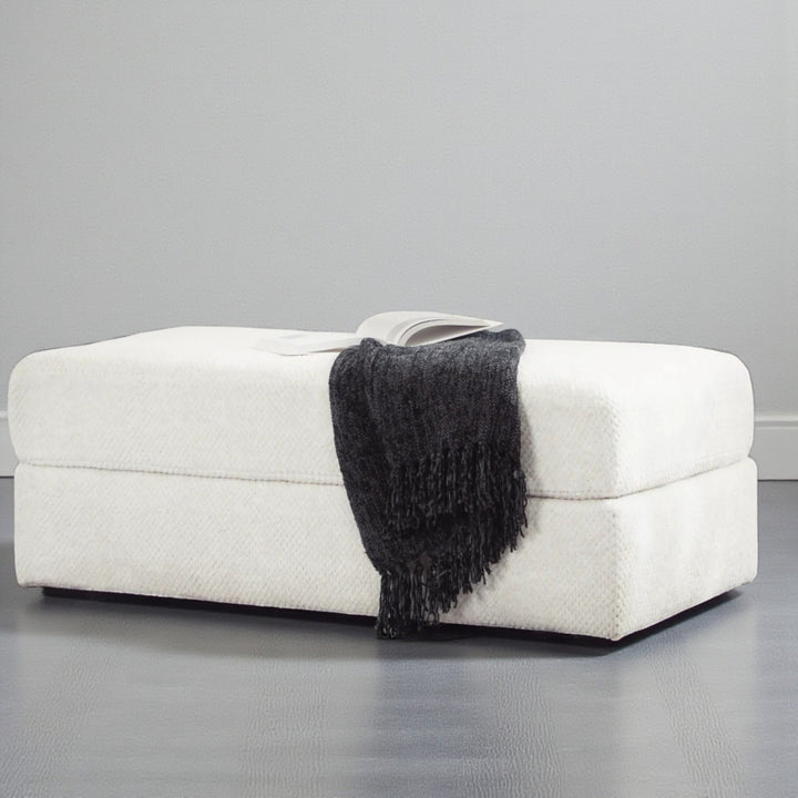 3140308 Karinne Oversized Accent Ottoman - Linen | Signature Design By Ashley