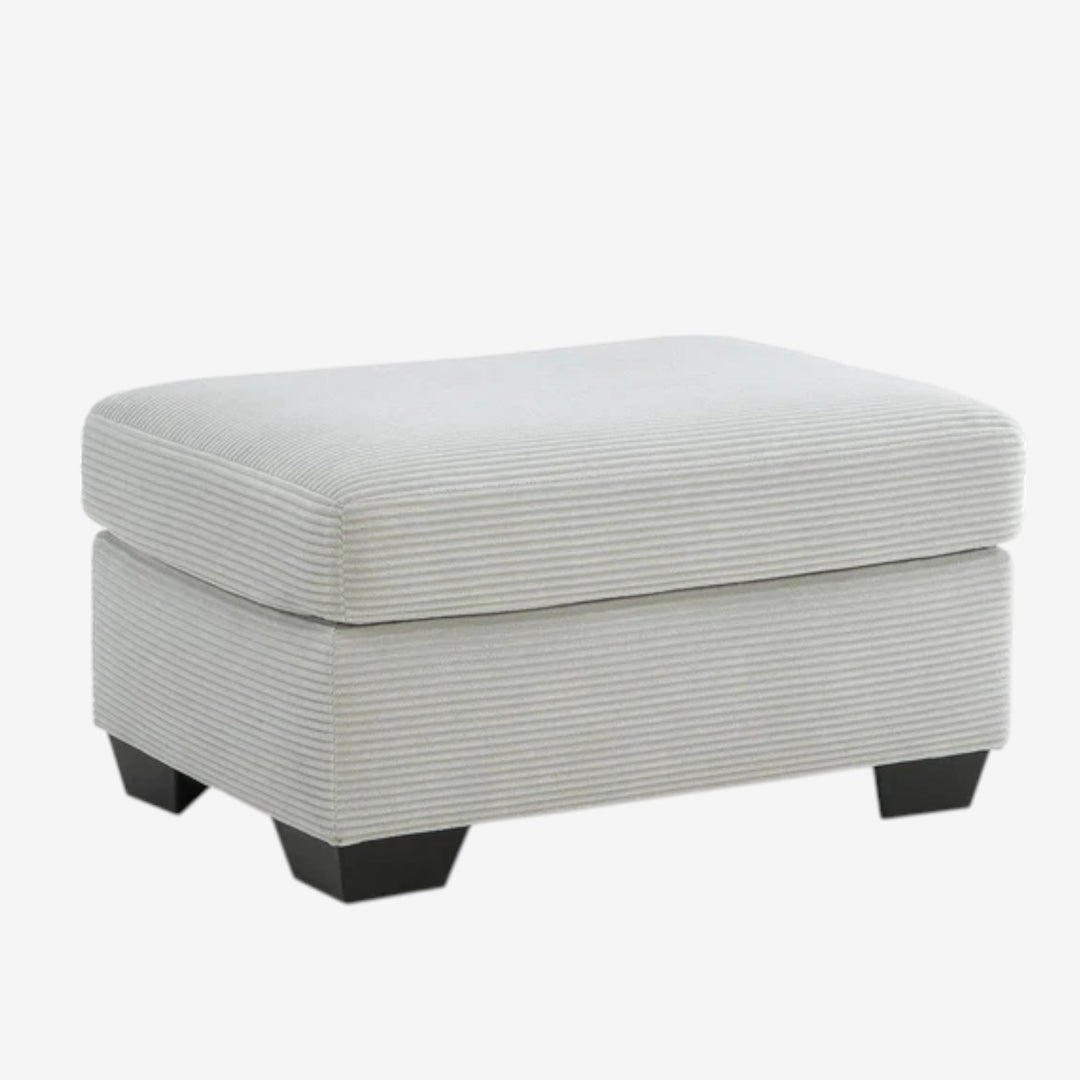 3200514 Greenbriar Accent Ottoman In Fabric Upholstery - Smoke | Signature Design By Ashley