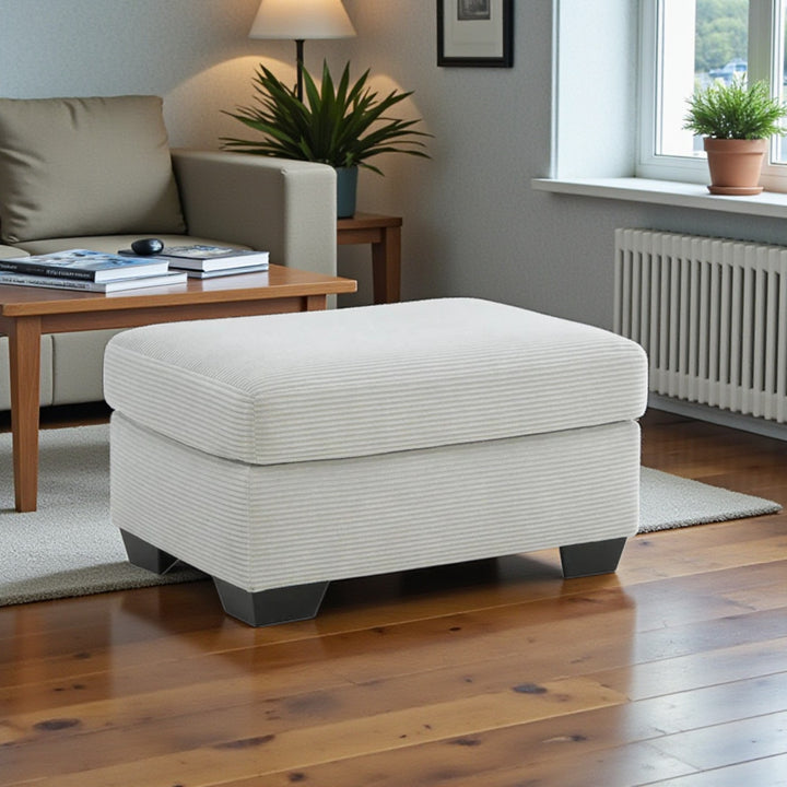 3200514 Greenbriar Accent Ottoman In Fabric Upholstery - Smoke | Signature Design By Ashley