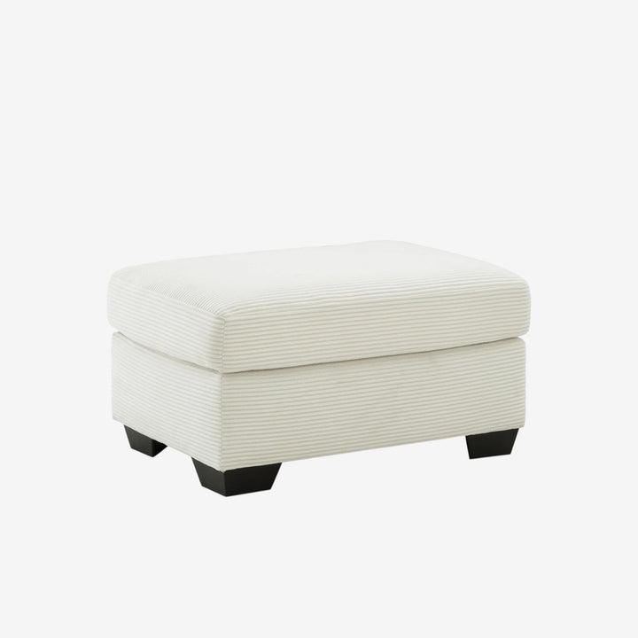 3200614 Greenbriar Accent Ottoman In Fabric Upholstery - Ivory | Signature Design By Ashley