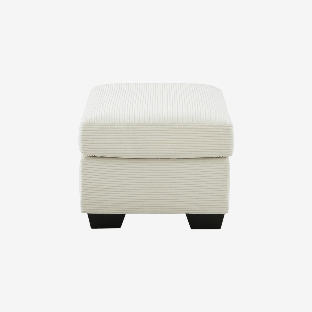 3200614 Greenbriar Accent Ottoman In Fabric Upholstery - Ivory | Signature Design By Ashley