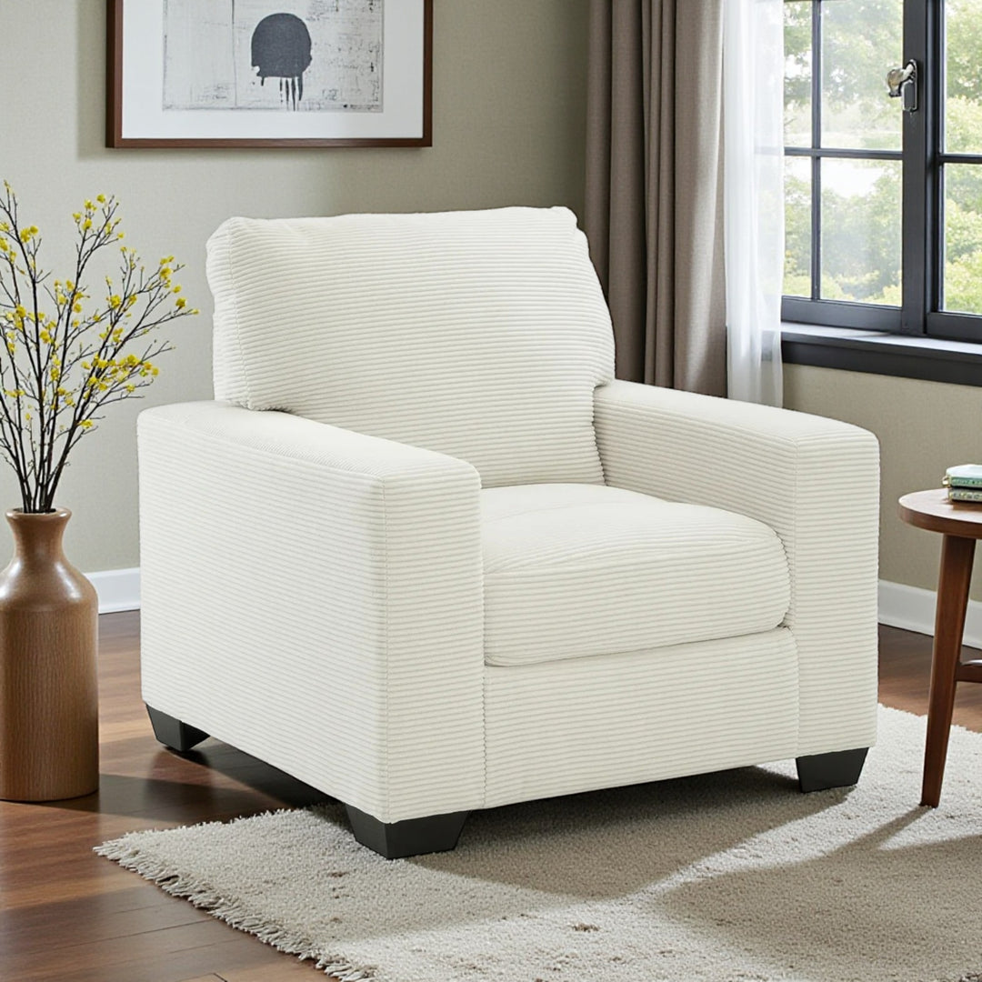 3200620 Greenbriar Armchair In Fabric Upholstery - Ivory | Signature Design By Ashley