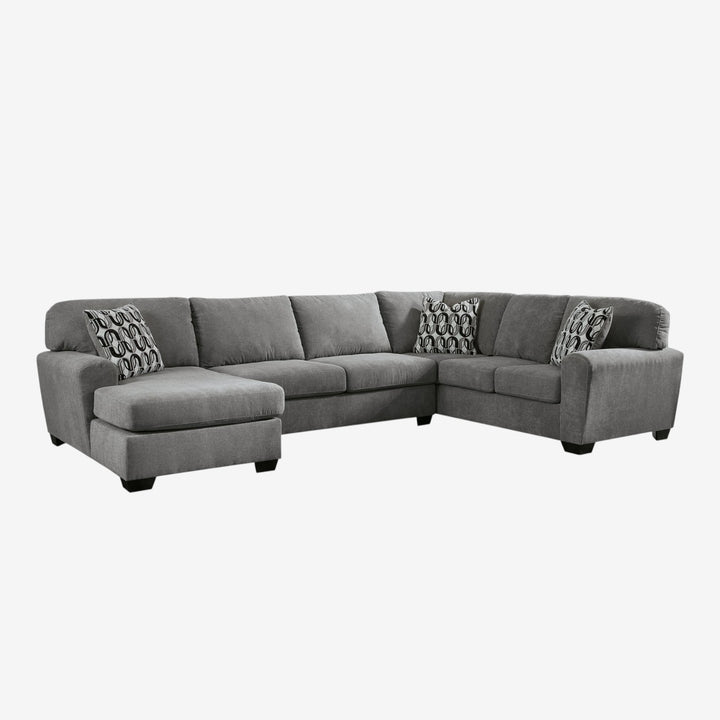 Birkdale Court 3-Piece Sectional Sofa In Fabric Upholstery - Grey | Benchcraft By Ashley