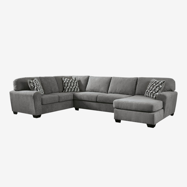 Birkdale Court 3-Piece Sectional Sofa In Fabric Upholstery - Grey | Benchcraft By Ashley