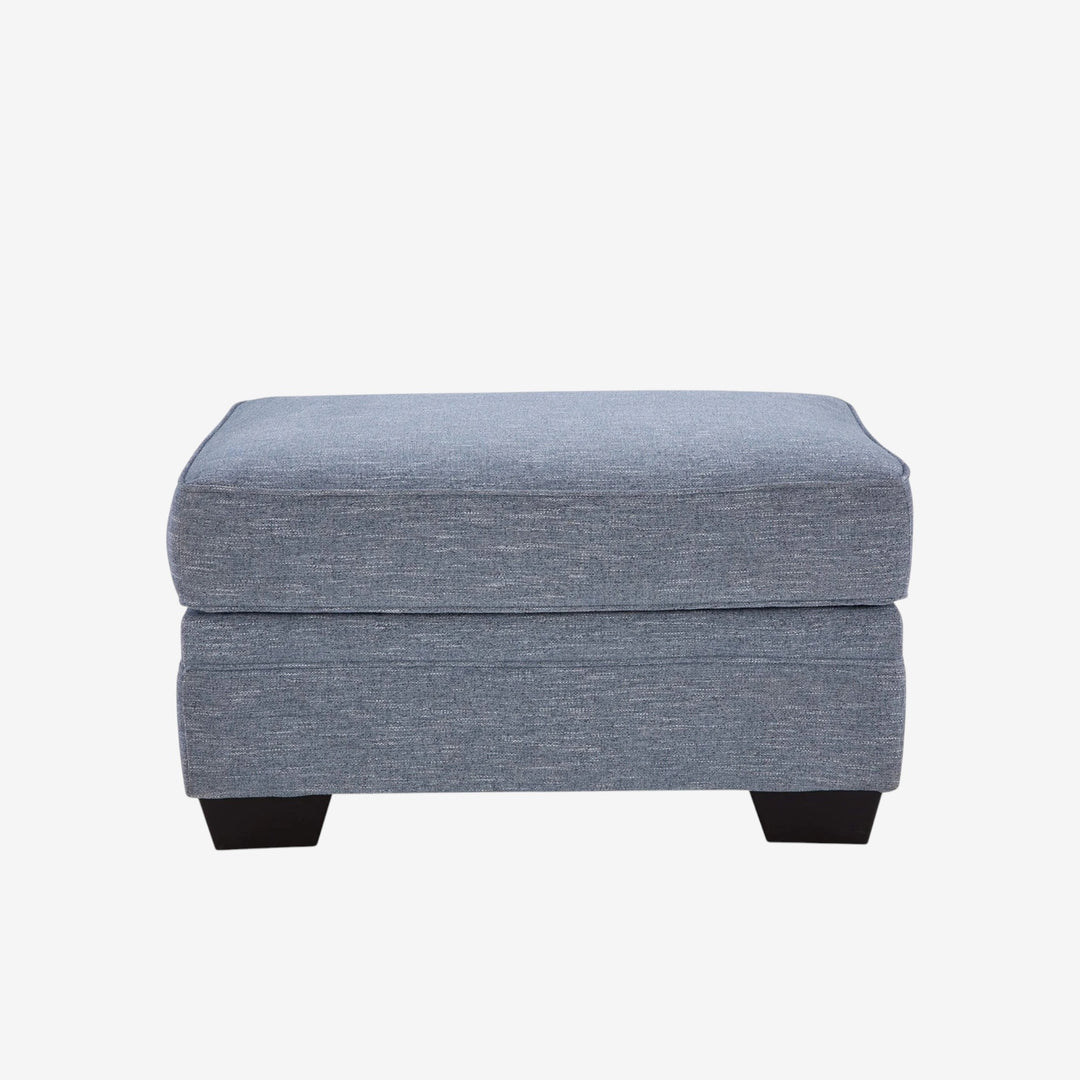 3260414 Carissa Manor Accent Ottoman In Fabric Upholstery - Denim | Benchcraft By Ashley