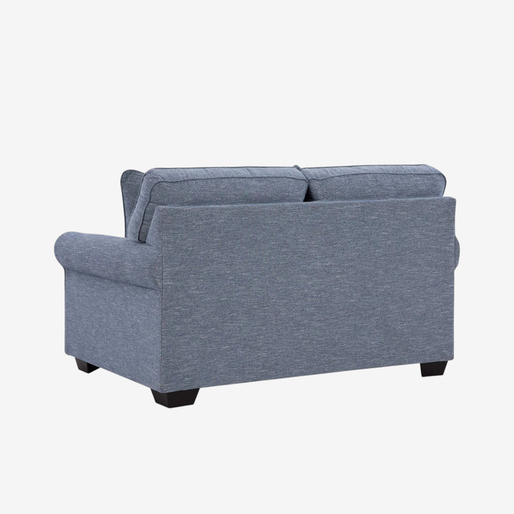 3260435 Carissa Manor Loveseat In Fabric Upholstery - Denim | Benchcraft By Ashley