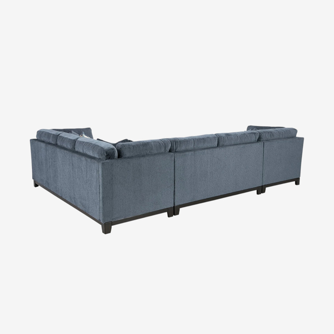 Maxon Place 3-Piece Sectional Sofa In Fabric Upholstery - Navy | Benchcraft By Ashley