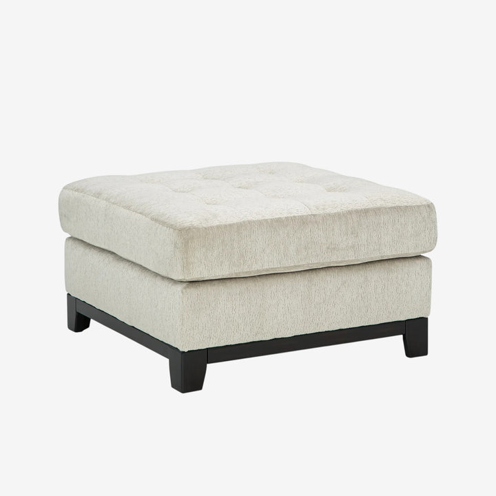 3300408 Maxon Place Oversized Accent Ottoman In Fabric Upholstery - Stone | Benchcraft By Ashley