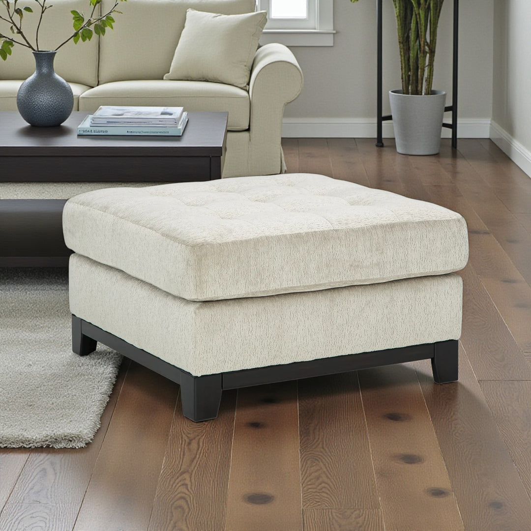 3300408 Maxon Place Oversized Accent Ottoman In Fabric Upholstery - Stone | Benchcraft By Ashley