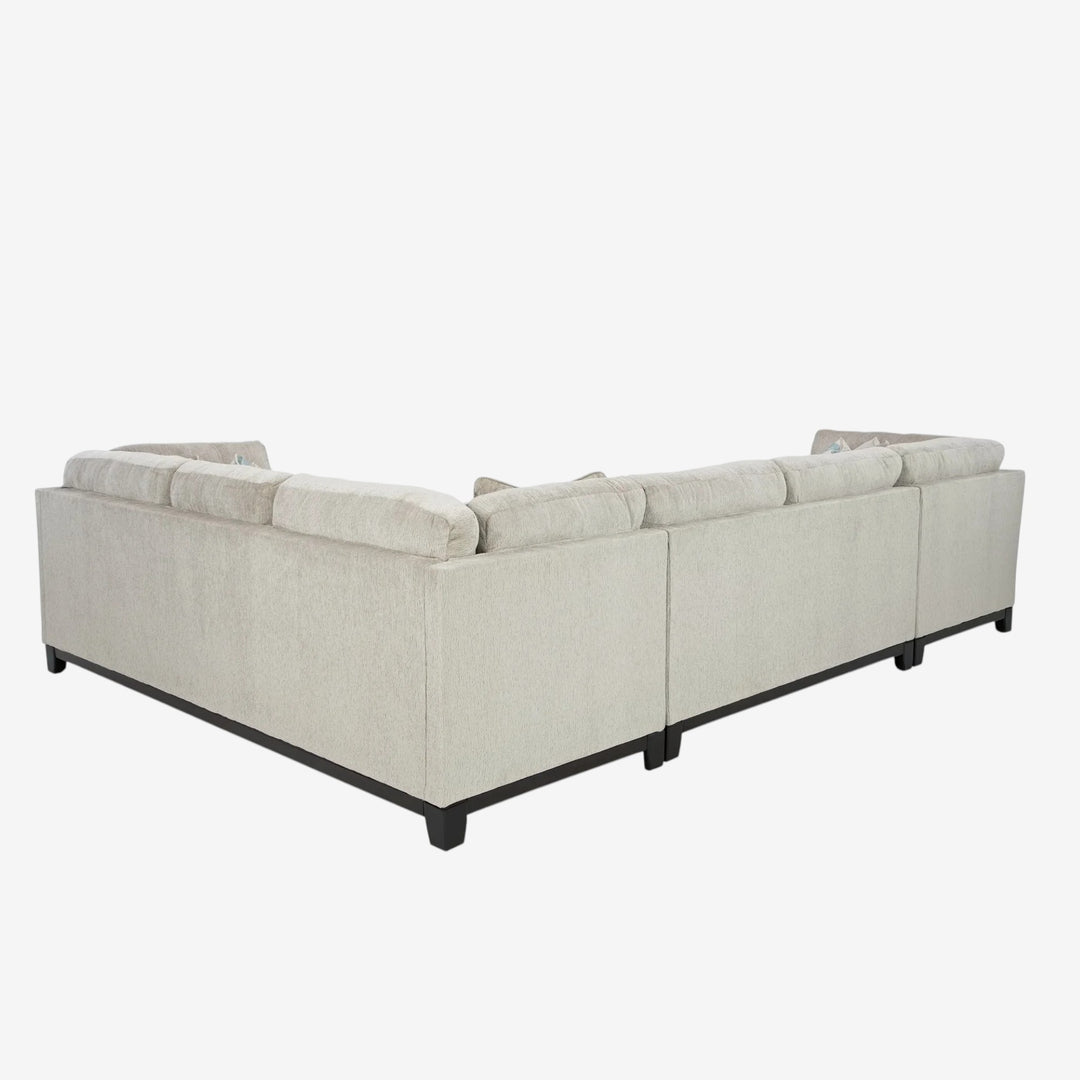 Maxon Place 3-Piece Sectional Sofa In Fabric Upholstery - Stone | Benchcraft By Ashley