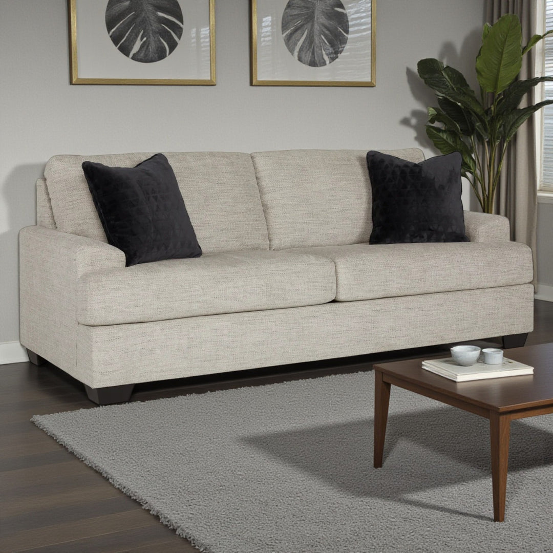 3310438 Vayda Stationary Sofa In Fabric Upholstery - Pebble | Signature Design By Ashley