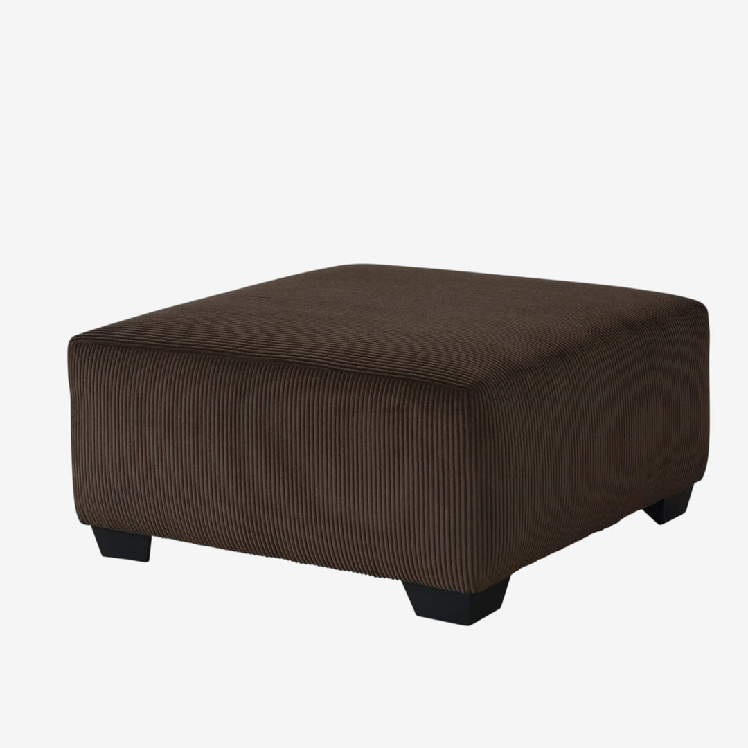 3560308 Kimlee Oversized Accent Ottoman In Fabric Upholstery - Chocolate | Signature Design By Ashley
