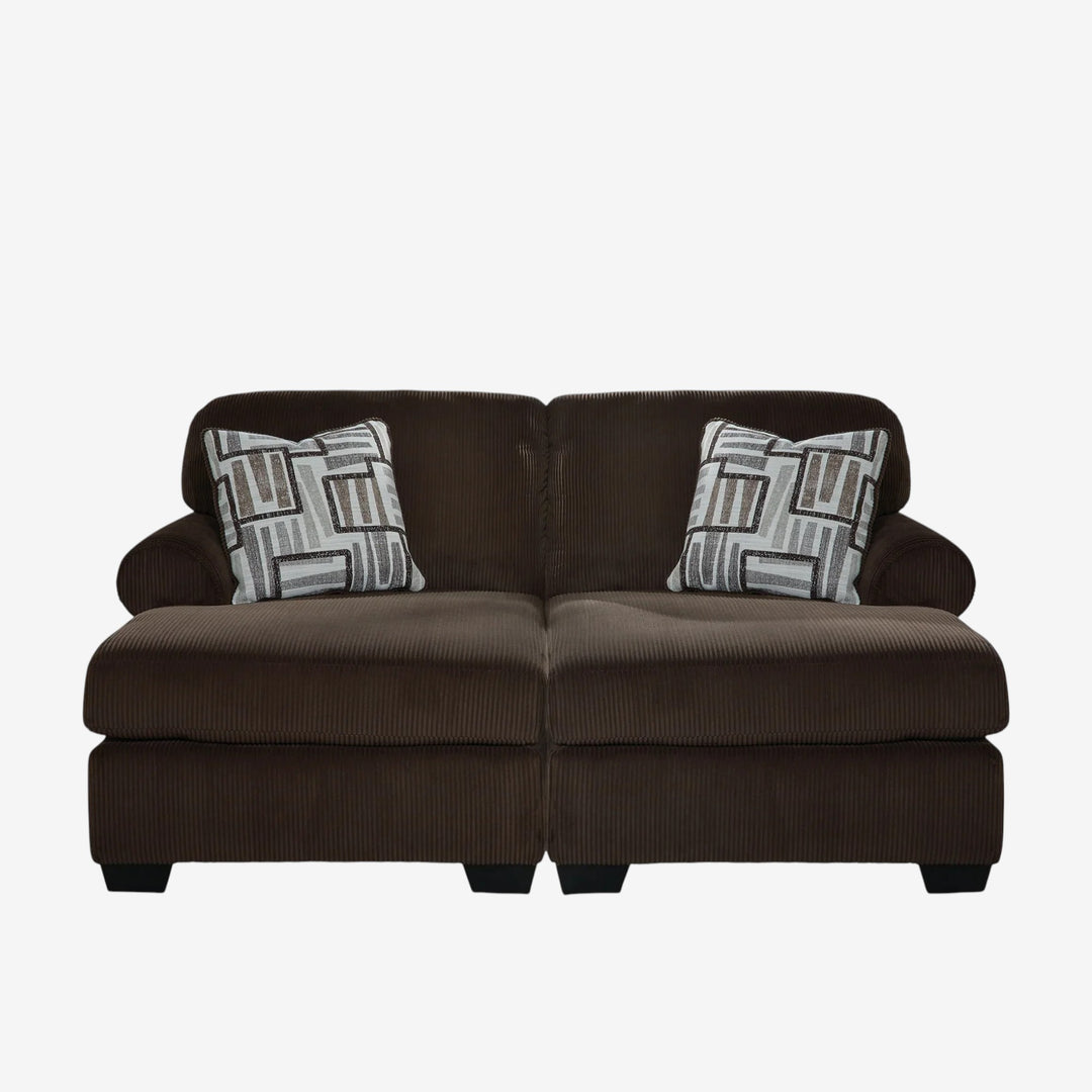 35603S4 Kimlee 2-Piece Super Chaise In Fabric Upholstery - Chocolate | Signature Design By Ashley