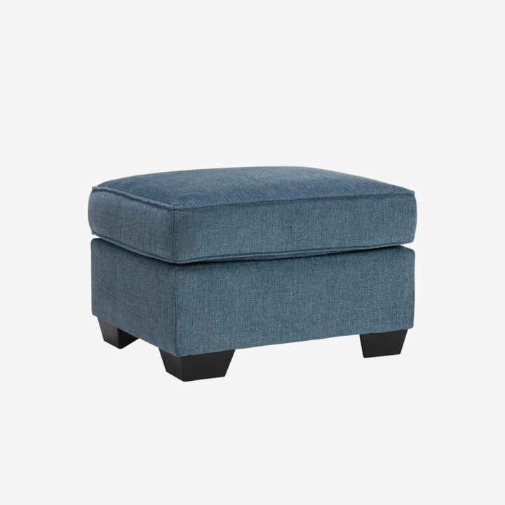 4060514 Cashton Accent Ottoman In Fabric Upholstery - Blue | Signature Design By Ashley