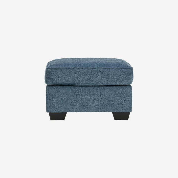 4060514 Cashton Accent Ottoman In Fabric Upholstery - Blue | Signature Design By Ashley