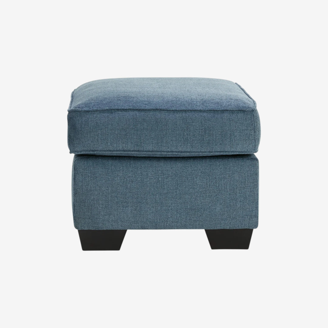 4060514 Cashton Accent Ottoman In Fabric Upholstery - Blue | Signature Design By Ashley