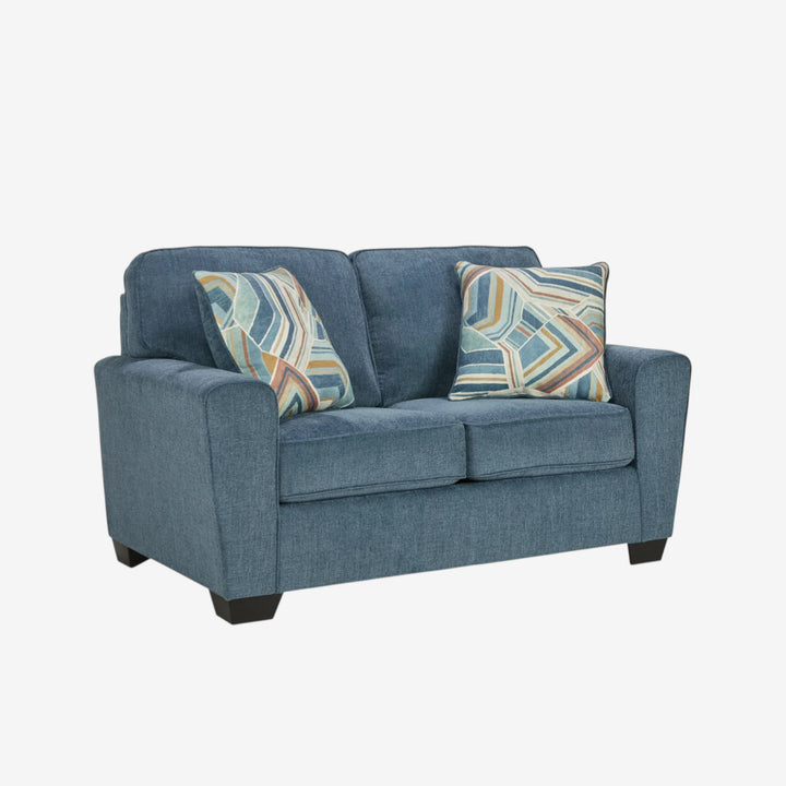 4060535 Cashton Loveseat In Fabric Upholstery - Blue | Signature Design By Ashley