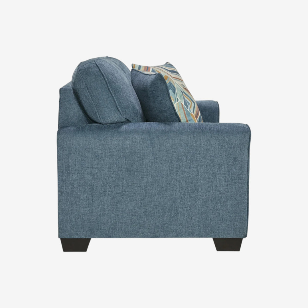 4060535 Cashton Loveseat In Fabric Upholstery - Blue | Signature Design By Ashley