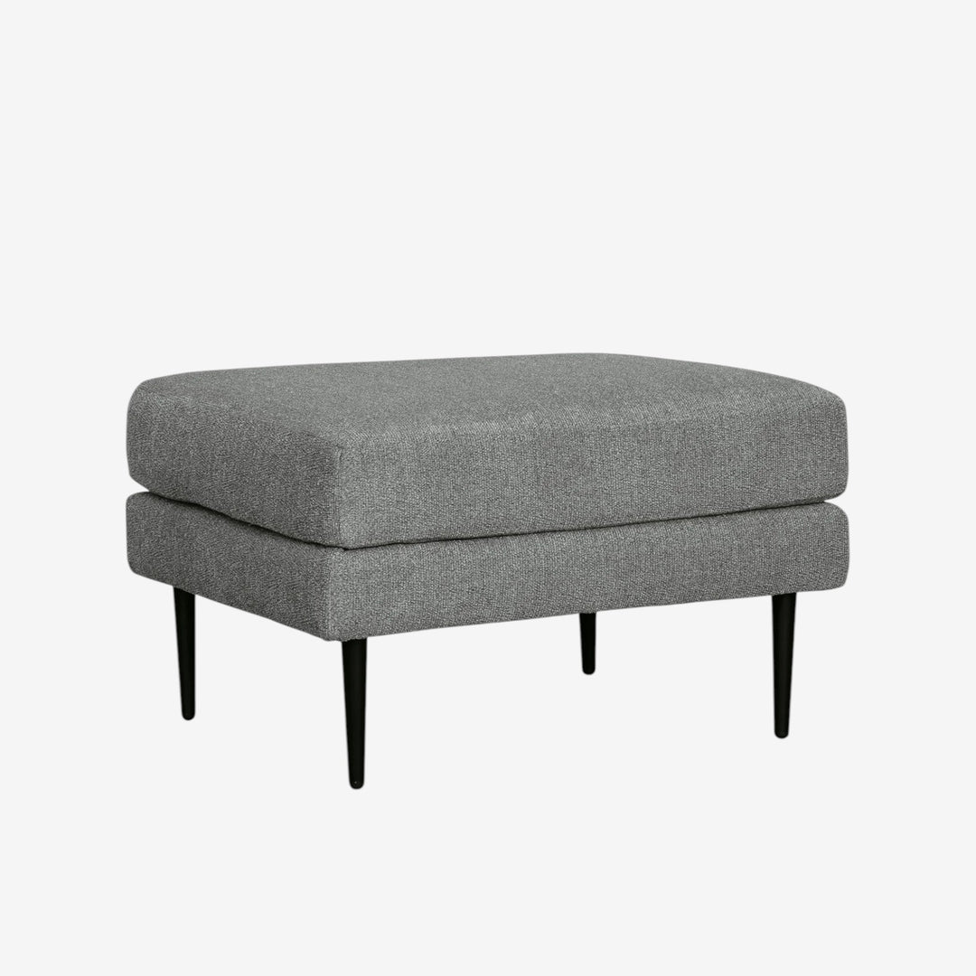 4110214 Hazela Accent Ottoman In Fabric Upholstery - Charcoal | Signature Design By Ashley