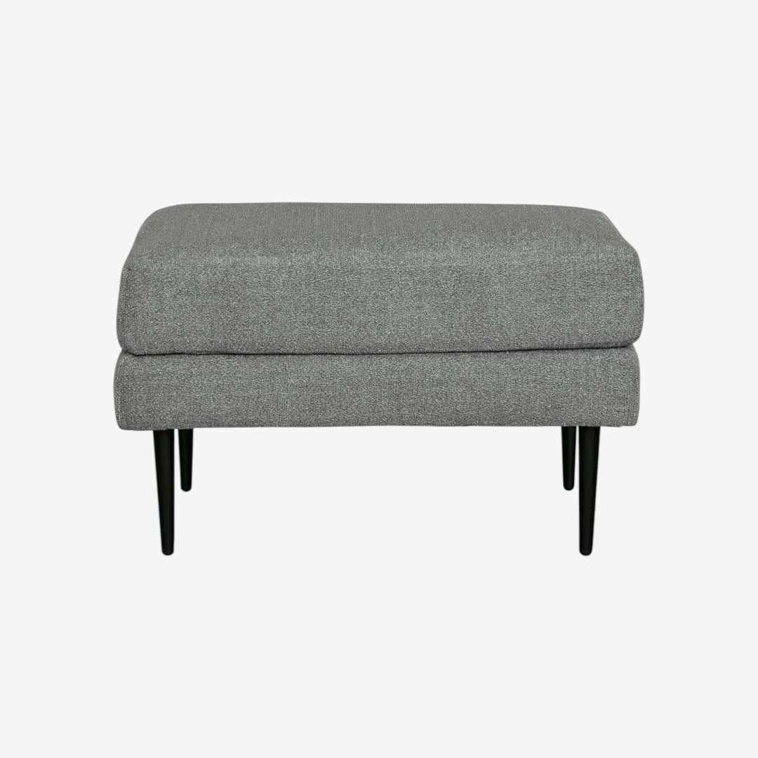 4110214 Hazela Accent Ottoman In Fabric Upholstery - Charcoal | Signature Design By Ashley