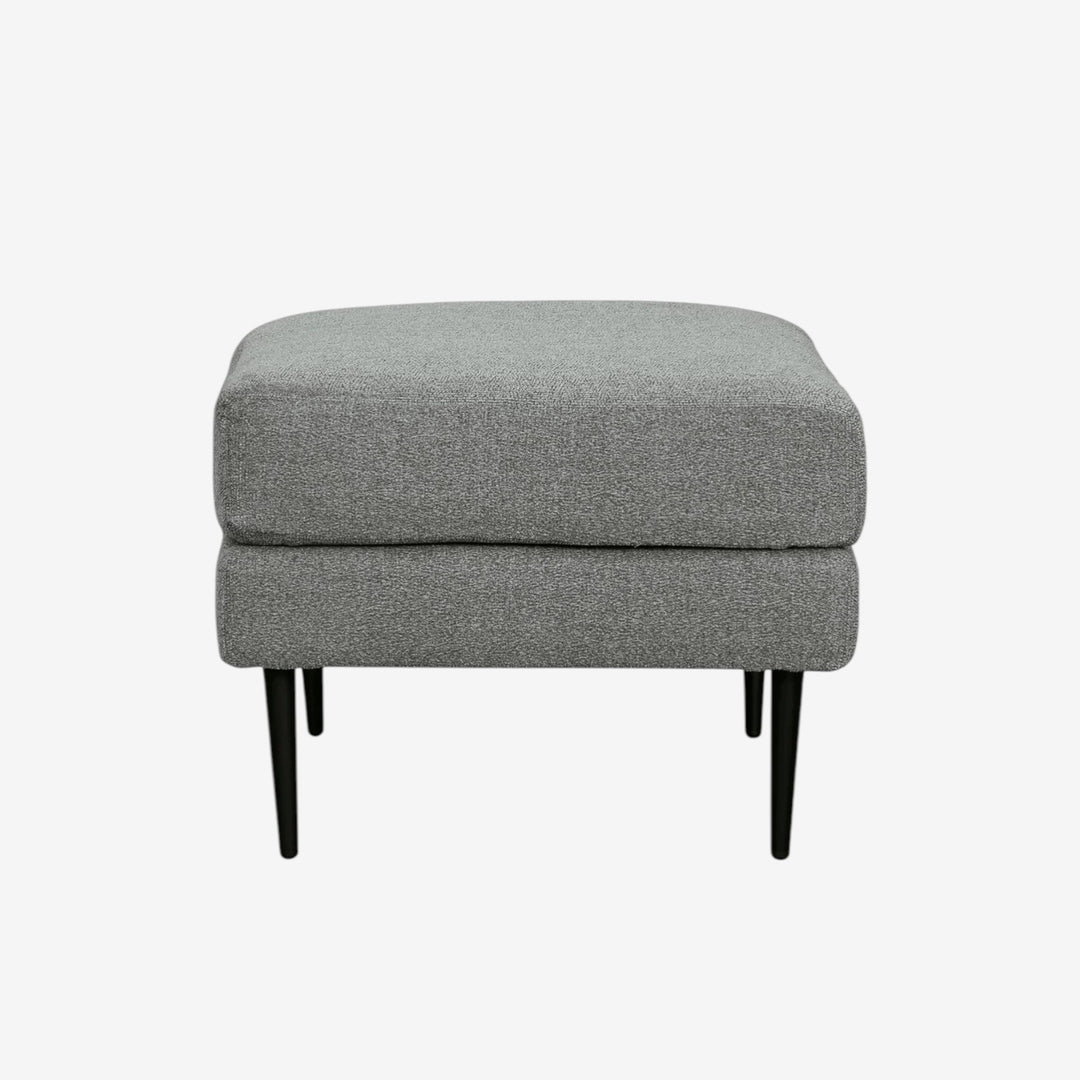 4110214 Hazela Accent Ottoman In Fabric Upholstery - Charcoal | Signature Design By Ashley