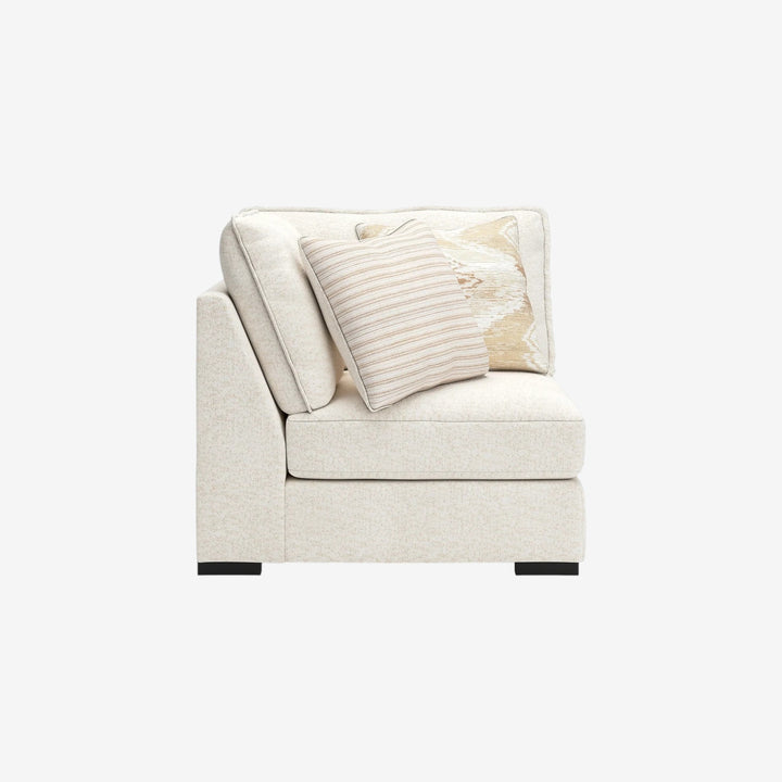 48002U1 Donelson Creek 4-Piece Fabric Sectional Sofa With Ottoman - Vanilla | Benchcraft By Ashley