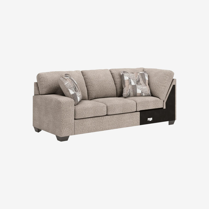 Newellen 3-Piece Sectional Sofa In Fabric Upholstery - Hemp | Signature Design By Ashley