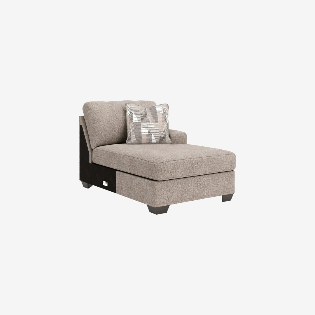 Newellen 3-Piece Sectional Sofa In Fabric Upholstery - Hemp | Signature Design By Ashley
