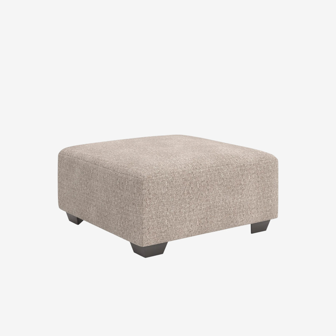 4840408 Newellen Oversized Accent Ottoman In Fabric Upholstery - Hemp | Benchcraft By Ashley