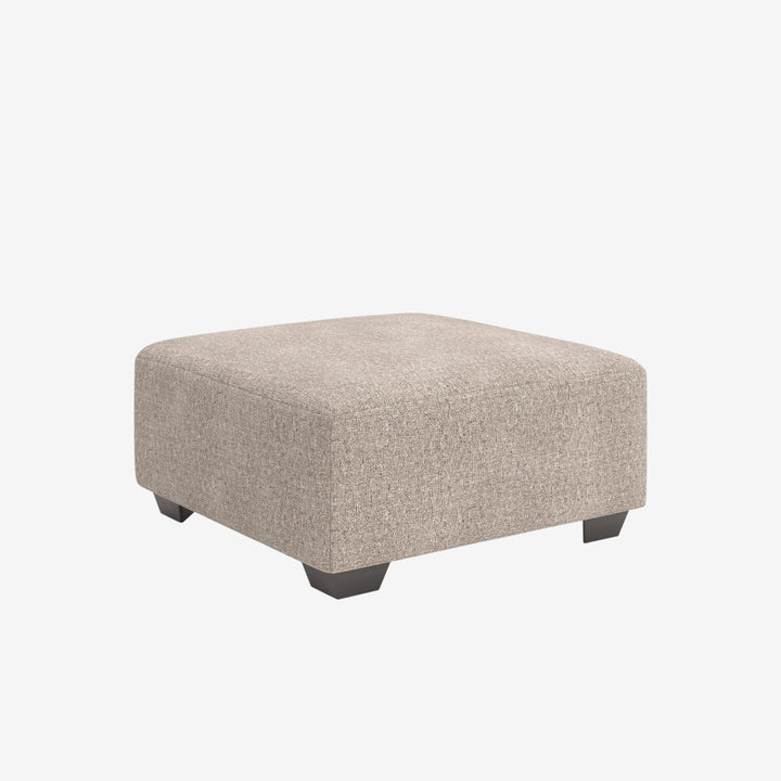 4840408 Newellen Oversized Accent Ottoman In Fabric Upholstery - Hemp | Benchcraft By Ashley