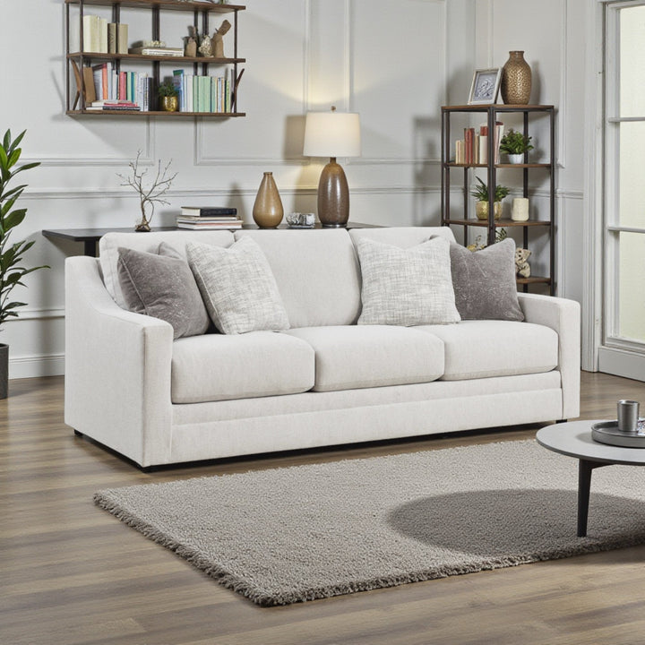 4820238 Maitelynn Stationary Sofa In Fabric Upholstery - Chalk | Signature Design By Ashley